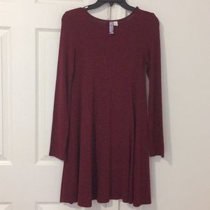 Francesca’s maroon dress